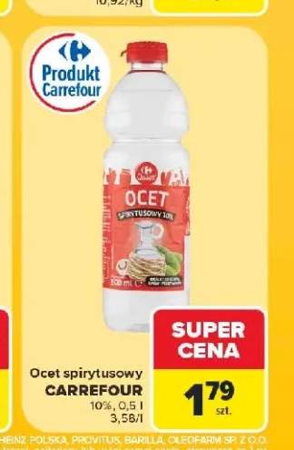 Ocet spirytusowy Carrefour 10%
