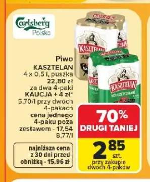 Piwo Kasztelan Jasne Pełne +1 wariant