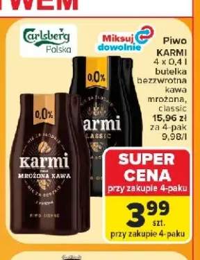 Piwo bezalkoholowe Karmi Classic 4-pak +1 wariant