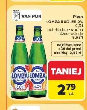 Piwo bezalkoholowe Łomża Radler 0,0% Brzoskwinia & Morela +1 wariant