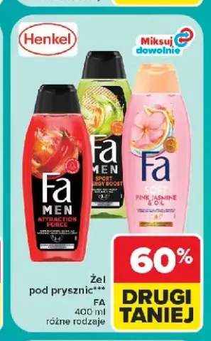 Żel pod prysznic Fa Men Sport Energy Boost +2 warianty
