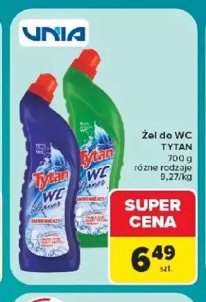 Żel do WC Tytan bakteriobójczy +1 wariant