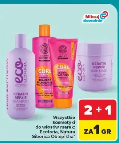 Szampon do włosów Natura Siberica Oblepikha Curl Control +3 warianty