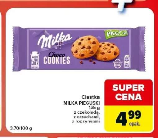 Ciastka Milka Choco Cookies Pieguski z czekoladą +2 warianty
