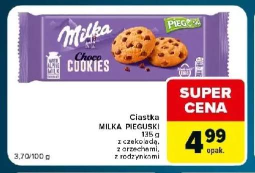Ciastka Milka Pieguski Choco Cookies z czekoladą +2 warianty