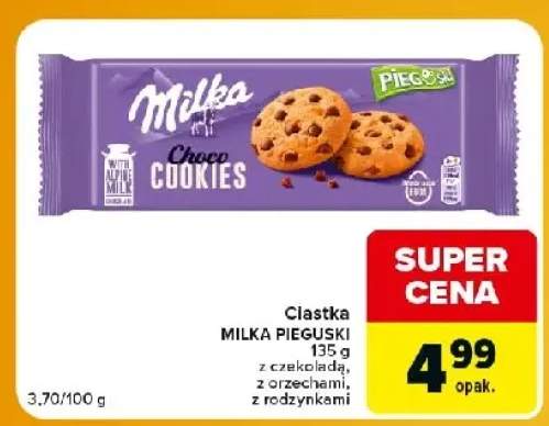 Ciastka Milka Pieguski z czekoladą +2 warianty