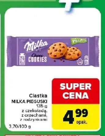 Ciastka Milka Pieguski z orzechami +2 warianty