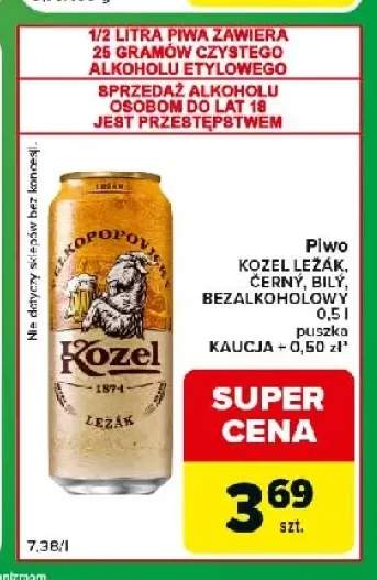 Piwo bezalkoholowe Kozel +3 warianty