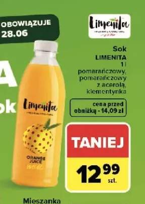 Sok pomarańczowy Limenita +2 warianty