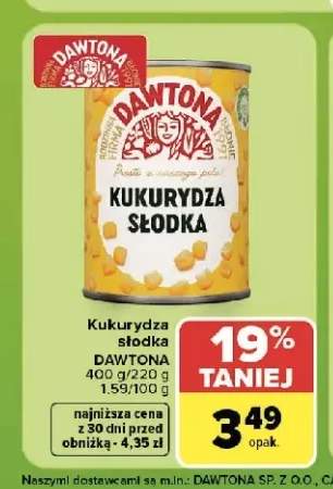 Kukurydza słodka Dawtona