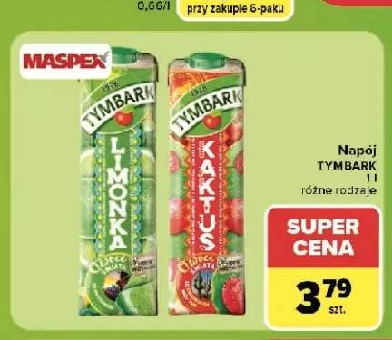 Napój Tymbark Limonka +1 wariant