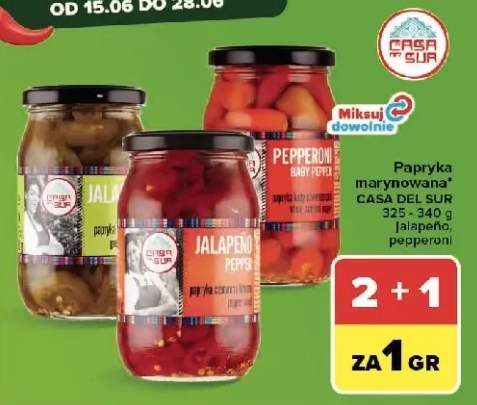 Papryka marynowana Jalapeno Casa Del Sur +1 wariant