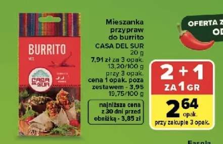Mieszanka przypraw do burrito Casa del Sur
