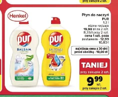 Płyn do naczyń Pur Power Lemon +1 wariant