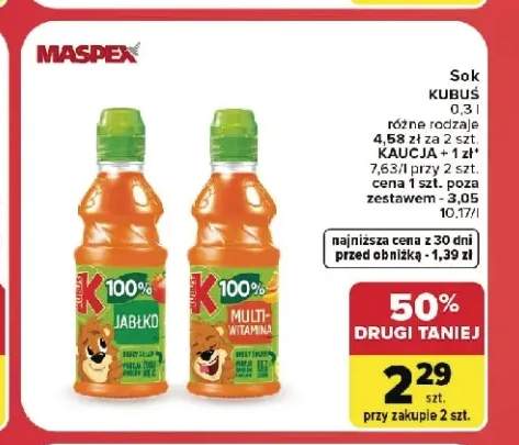Sok Kubuś 100% Multiwitamina +1 wariant