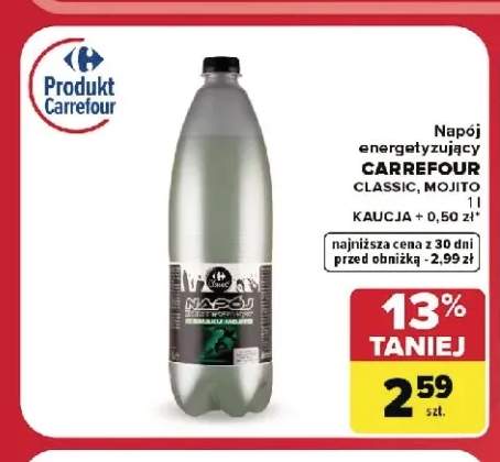 Napój energetyzujący Carrefour Mojito +1 wariant