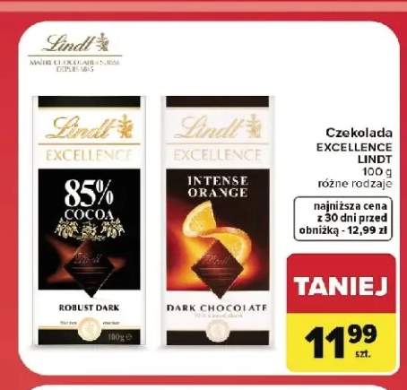 Czekolada Lindt Excellence Intense Orange +1 wariant