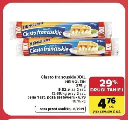 Ciasto francuskie XXL Henglein
