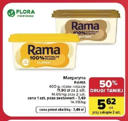 Margaryna Rama Buttery +1 wariant