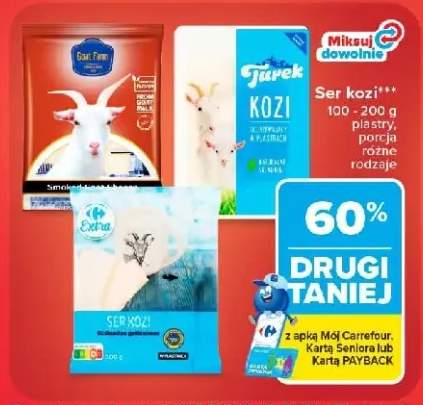 Ser kozi wędzony Goat Farm plastry +2 warianty