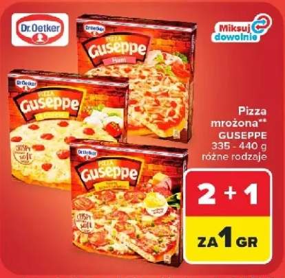 Pizza mrożona Dr. Oetker Guseppe z szynką +2 warianty