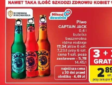Piwo Captain Jack Original +2 warianty