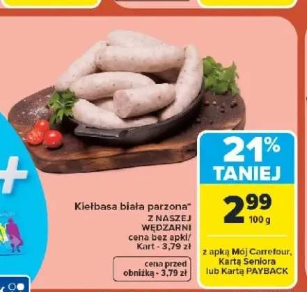 Kiełbasa biała parzona Z Naszej Wędzarni