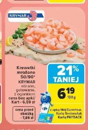 Krewetki mrożone 50/90 Krymar