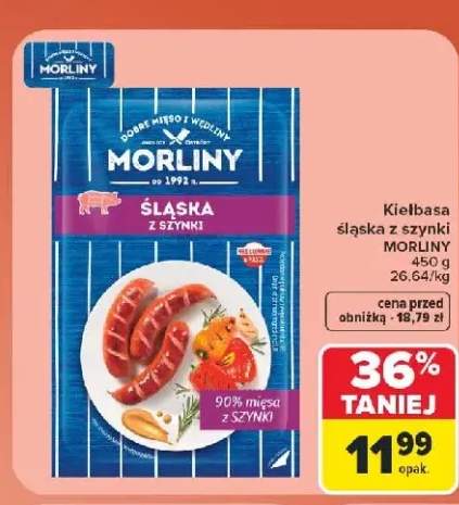 Kiełbasa śląska z szynki Morliny