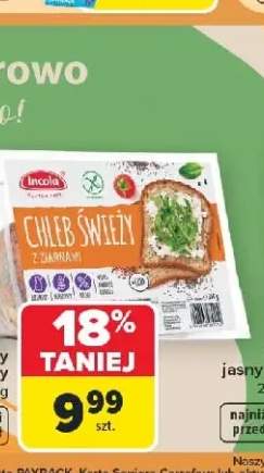 Chleb świeży z makiem bezglutenowy Incola