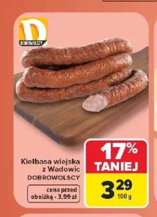 Kiełbasa wiejska z Wadowic Dobrowolscy