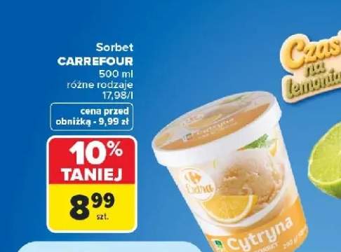 Sorbet cytrynowy Carrefour
