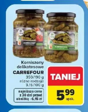 Korniszony delikatesowe Carrefour
