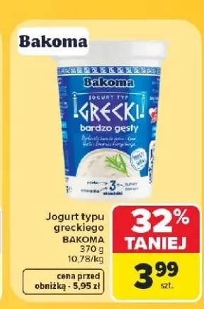 Jogurt typu greckiego Bakoma gęsty