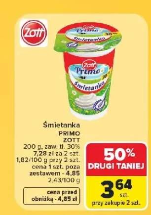 Śmietanka Zott Primo 30%