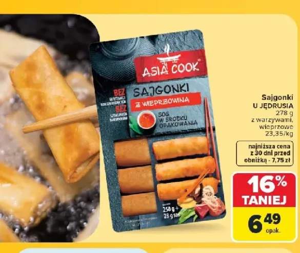 Sajgonki z warzywami Asia Cook +1 wariant