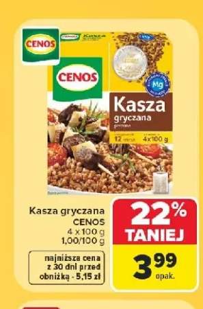 Kasza gryczana prażona Cenos 4-pak 100 g