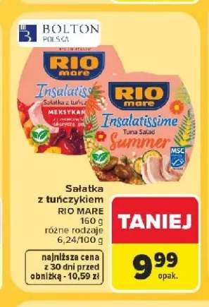 Sałatka z tuńczykiem meksykańska Rio Mare Insalatissime +1 wariant