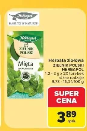 Herbata ziołowa Herbapol Zielnik Polski Mięta