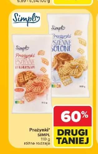 Prażynki pszenne o smaku ketchupowym Simpl +1 wariant