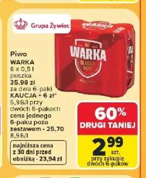 Piwo Warka Classic