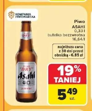Piwo Asahi Super Dry