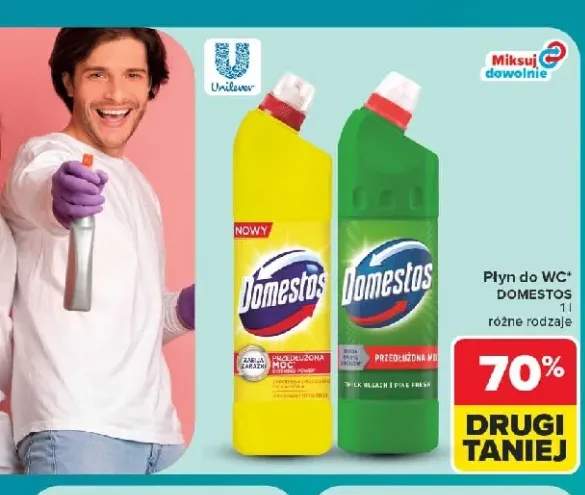 Płyn do WC Domestos Extended Power +1 wariant