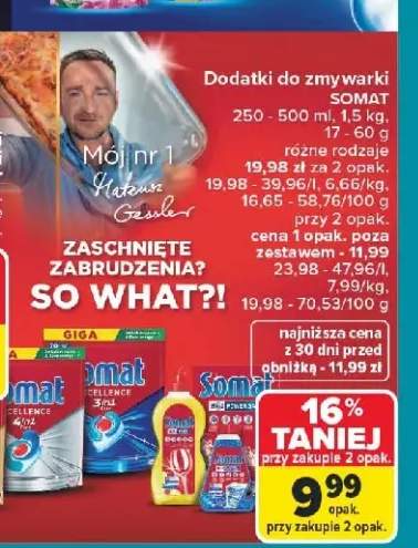 Płyn nabłyszczający do zmywarki Somat +2 warianty