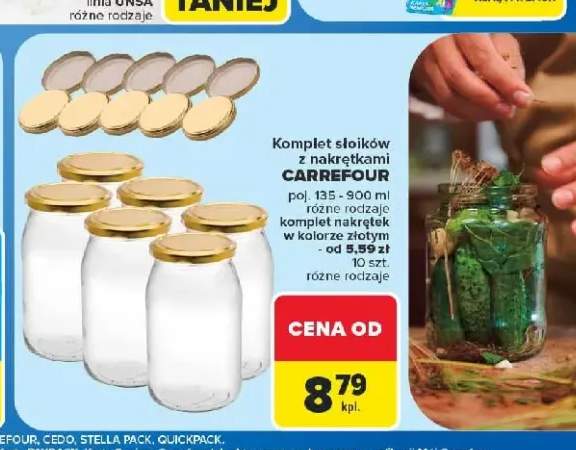 Komplet nakrętek Carrefour +1 wariant