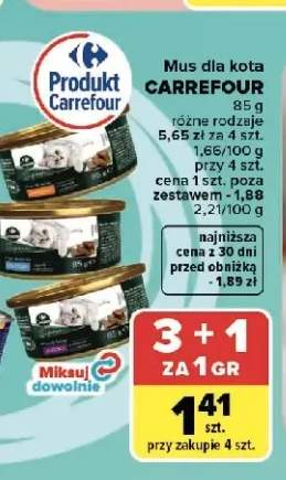 Mus dla kota Carrefour