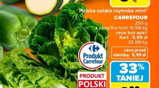 Sałata rzymska mini Carrefour Polska