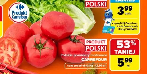 Pomidory malinowe Carrefour Polskie