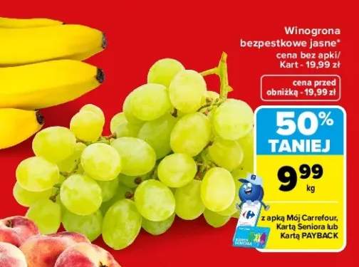 Winogrona bezpestkowe jasne