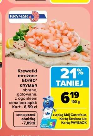 Krewetki mrożone 50/90 Krymar